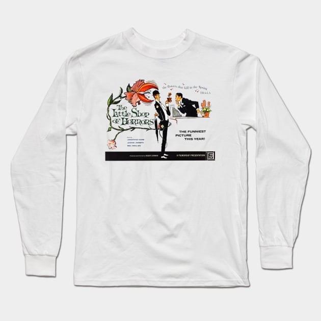 The Little Shop of Horrors Long Sleeve T-Shirt by Invasion of the Remake